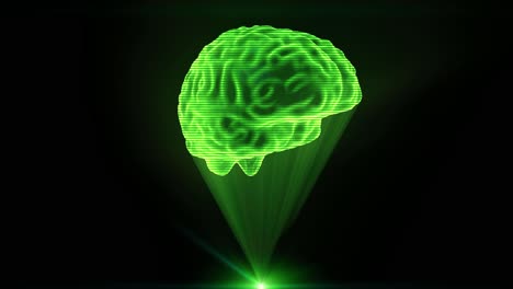 holograma cerebral proyector de proyección holográfica de ciencia ficción médico tecnología bucle 4k