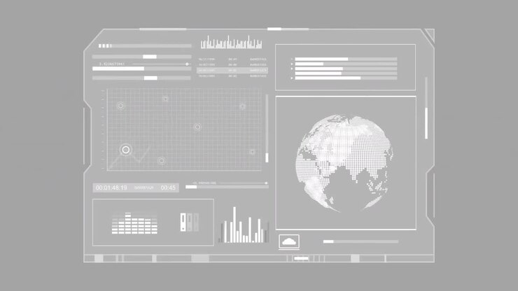 Animasi pemrosesan data pada bentuk