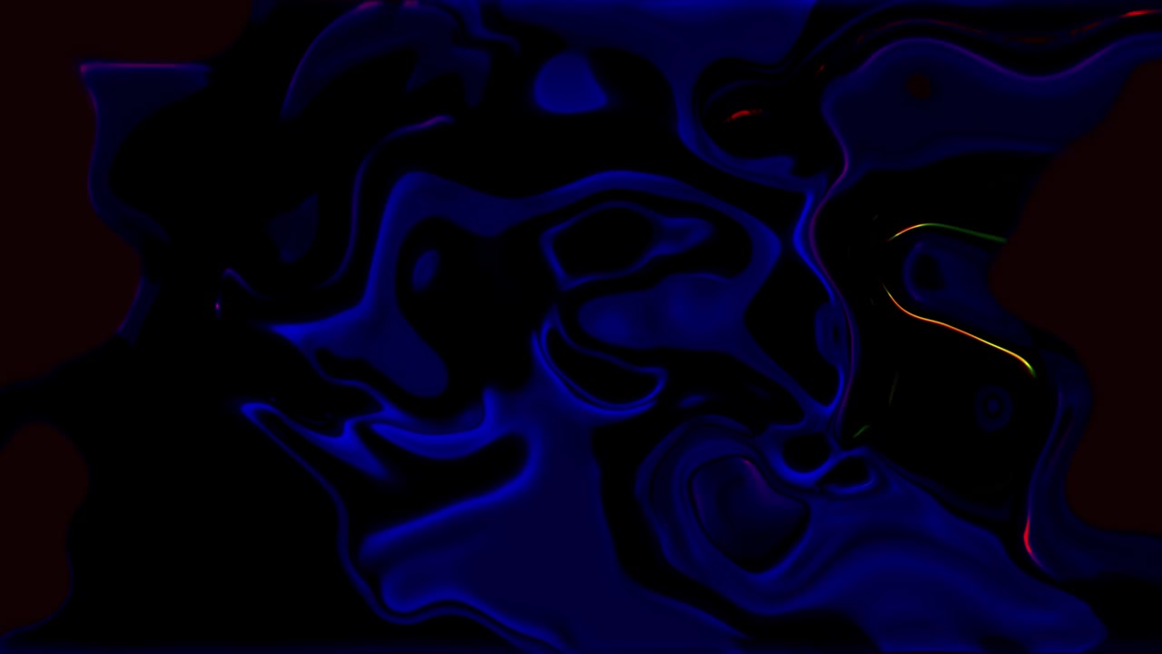Video astratto di liquido blu con movimento fluido e texture di tessuto