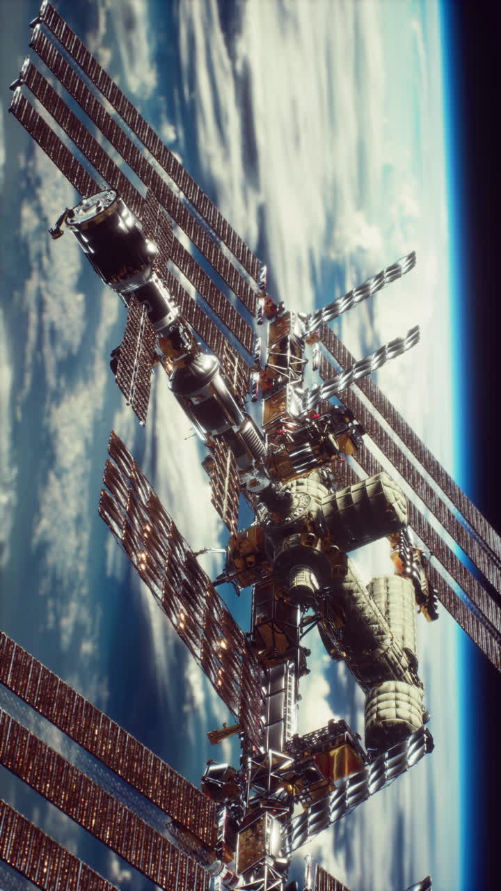 Stazione Spaziale Internazionale in orbita attorno alla Terra