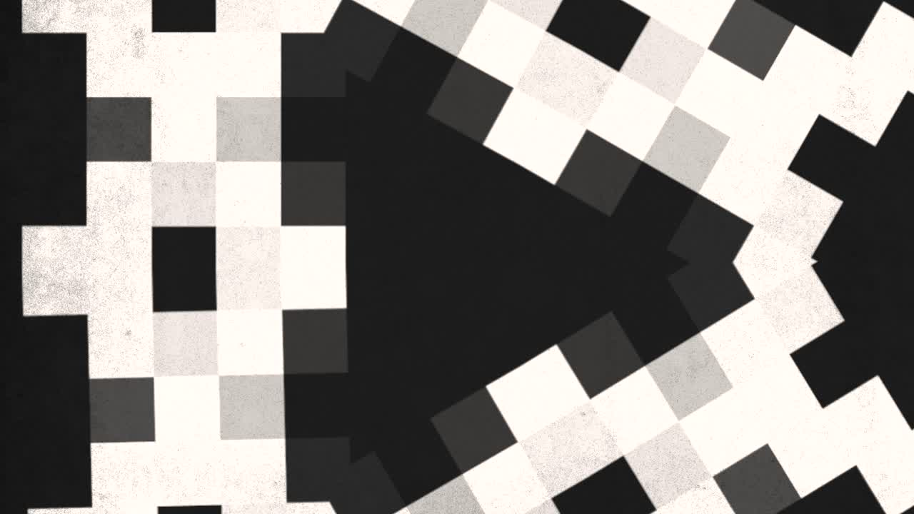 Dynamic checkered pattern of black and white squares classic design element