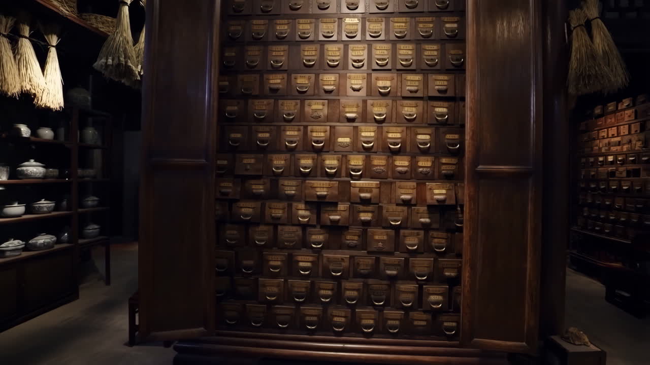 Antique Wooden Medicine Cabinet