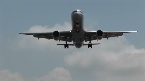 A-jet-airplane-flying-overhead