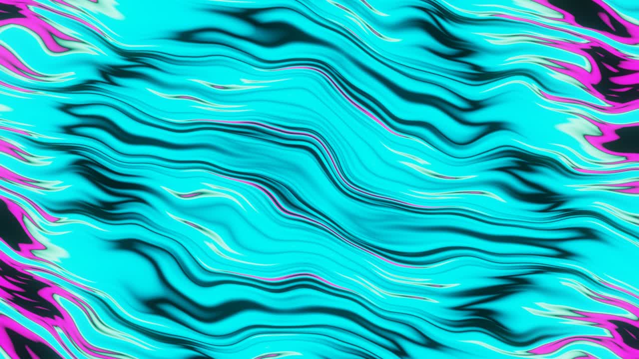 Pulsating abstract neon multicolored lines.