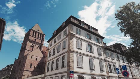 parsonage next to saint thomas church in strasbourg france gothic art