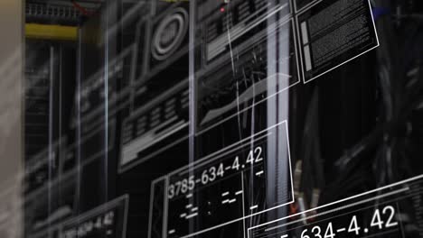 animation of data processing over computer servers