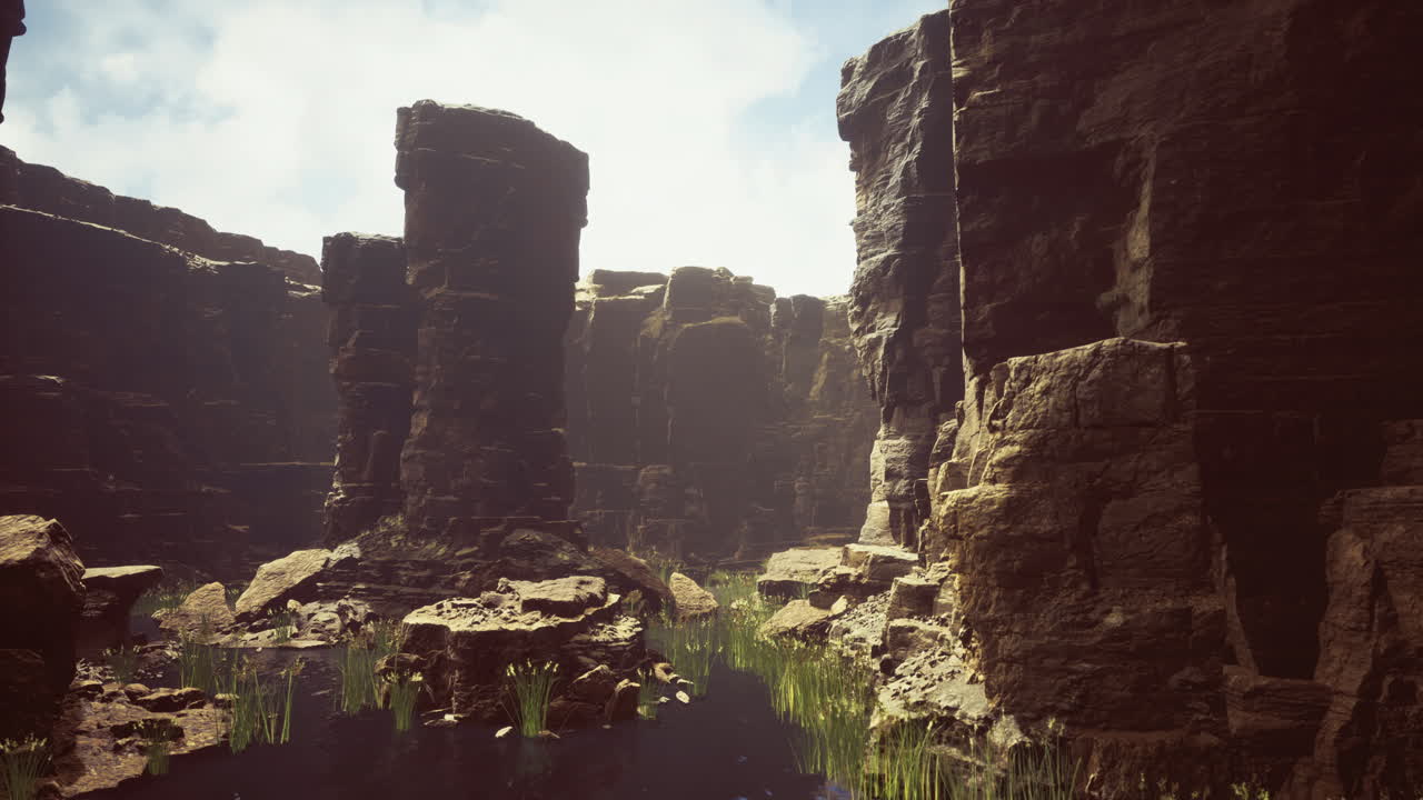 exploración de acantilados escarpados y aguas tranquilas en un entorno natural de cañón