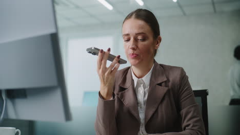 businesswoman on video call