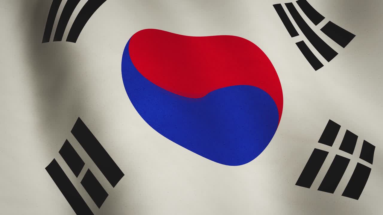 한국 배경 발이 흔들리는 배너 영상 - 원활한 루프 비디오 애니메이션