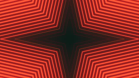 neon red stars and lines in vertigo style