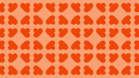 patrón geométrico abstracto de naranja y melocotón