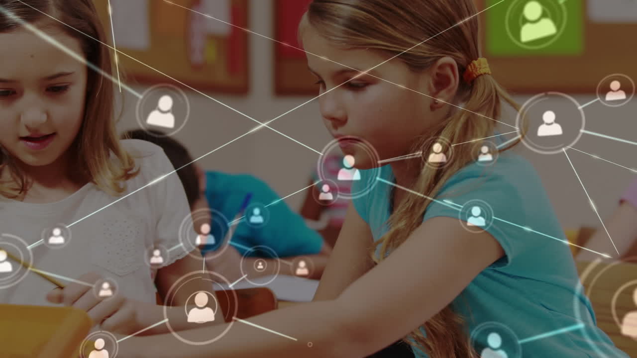 교실에서 학교 학생들에 대한 연결 네트워크의 활성화