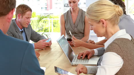 Business-people-working-together-during-meeting