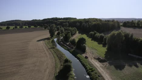 Toma-Aérea-De-Drones-De-Göttingen-En-Baja-Sajonia,-Alemania