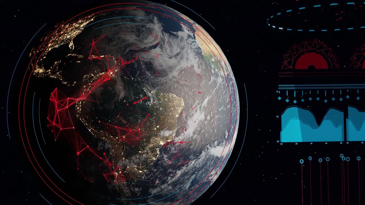 interfaz digital e información gráfica, elementos fuera de la tierra