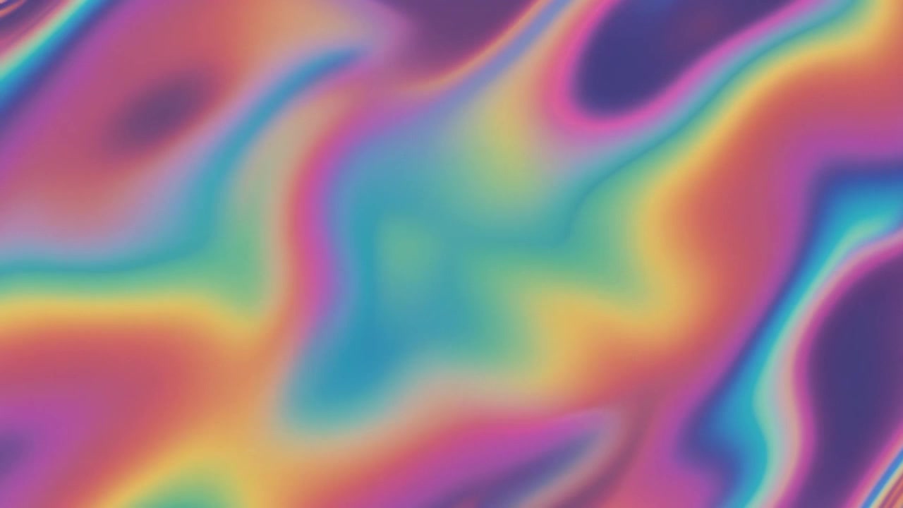 Abstract Iridescent Liquid Motion Background
