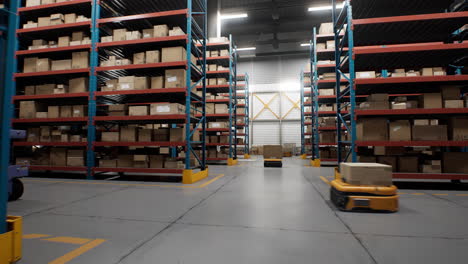 warehouse interior with automation