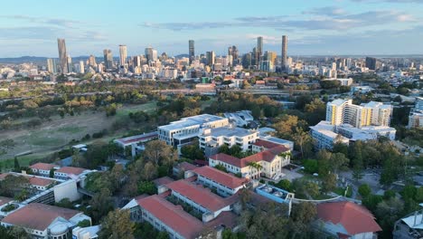 qut queensland university of technology drone shot