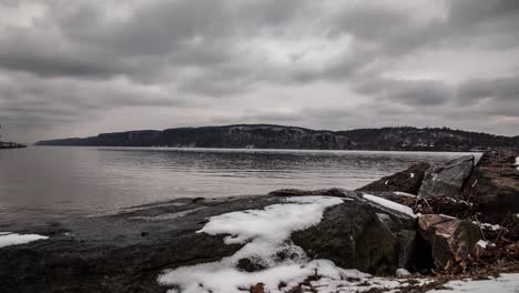 West-Chester-New-York-Zeitraffer-Auf-Dem-Hudson-River