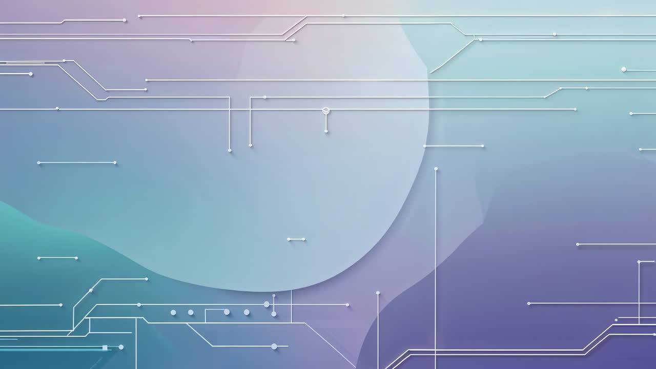 Abstract Technology Background with Circuit Lines