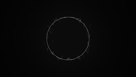 animación geométrica abstracta con efecto magnético