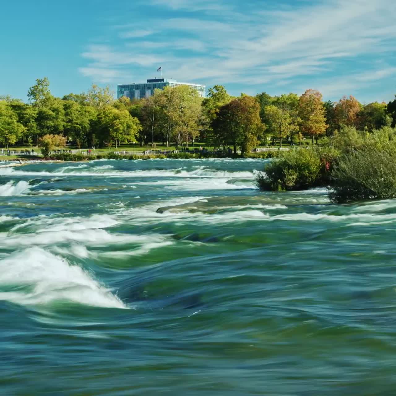Widok z lotu ptaka na Wodospady Niagara 3