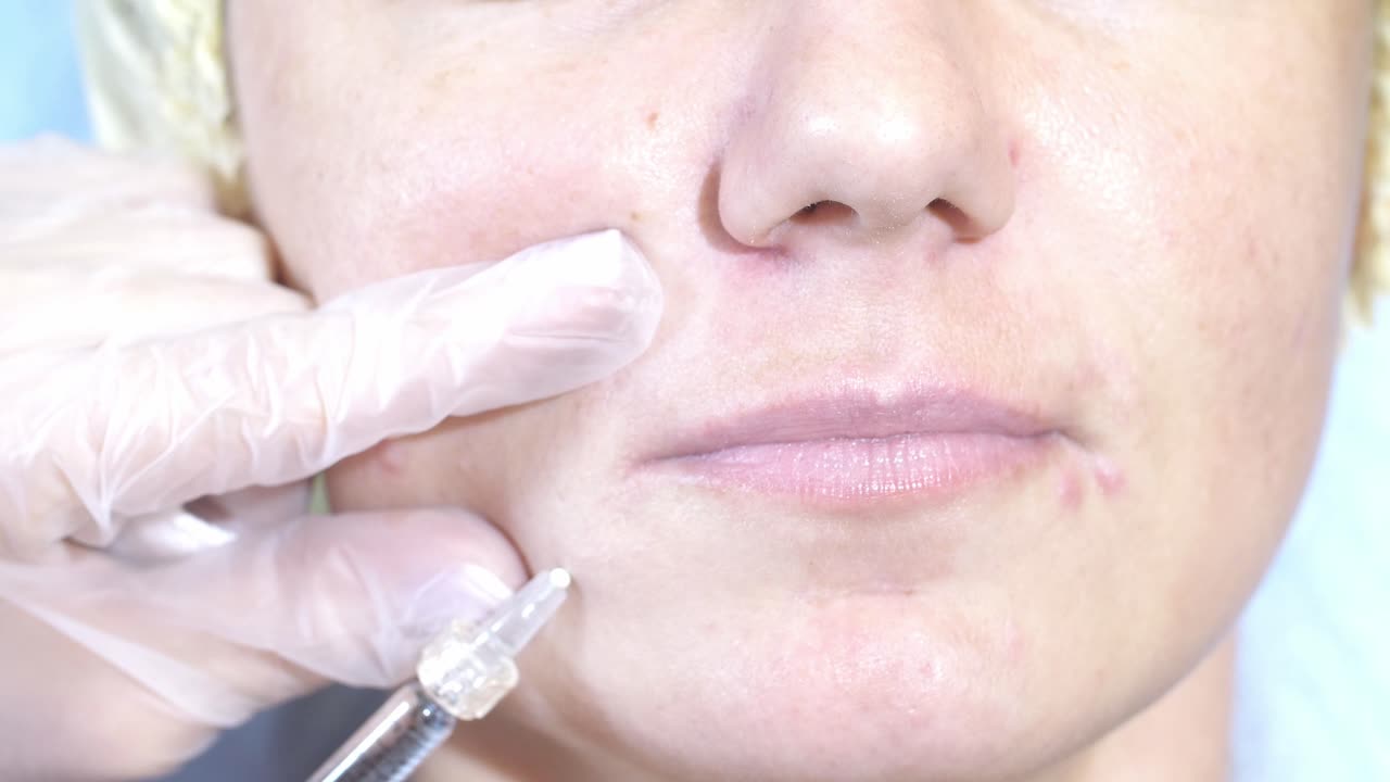 얼굴 주사 절차