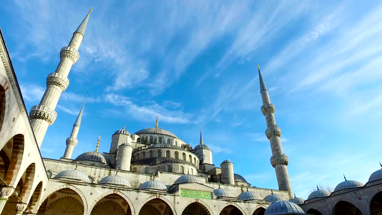 estambul. mezquita del sultán ahmet, también conocida como mezquita azul.