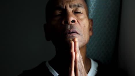 praying to god with hands together on white background with people stock video stock footage