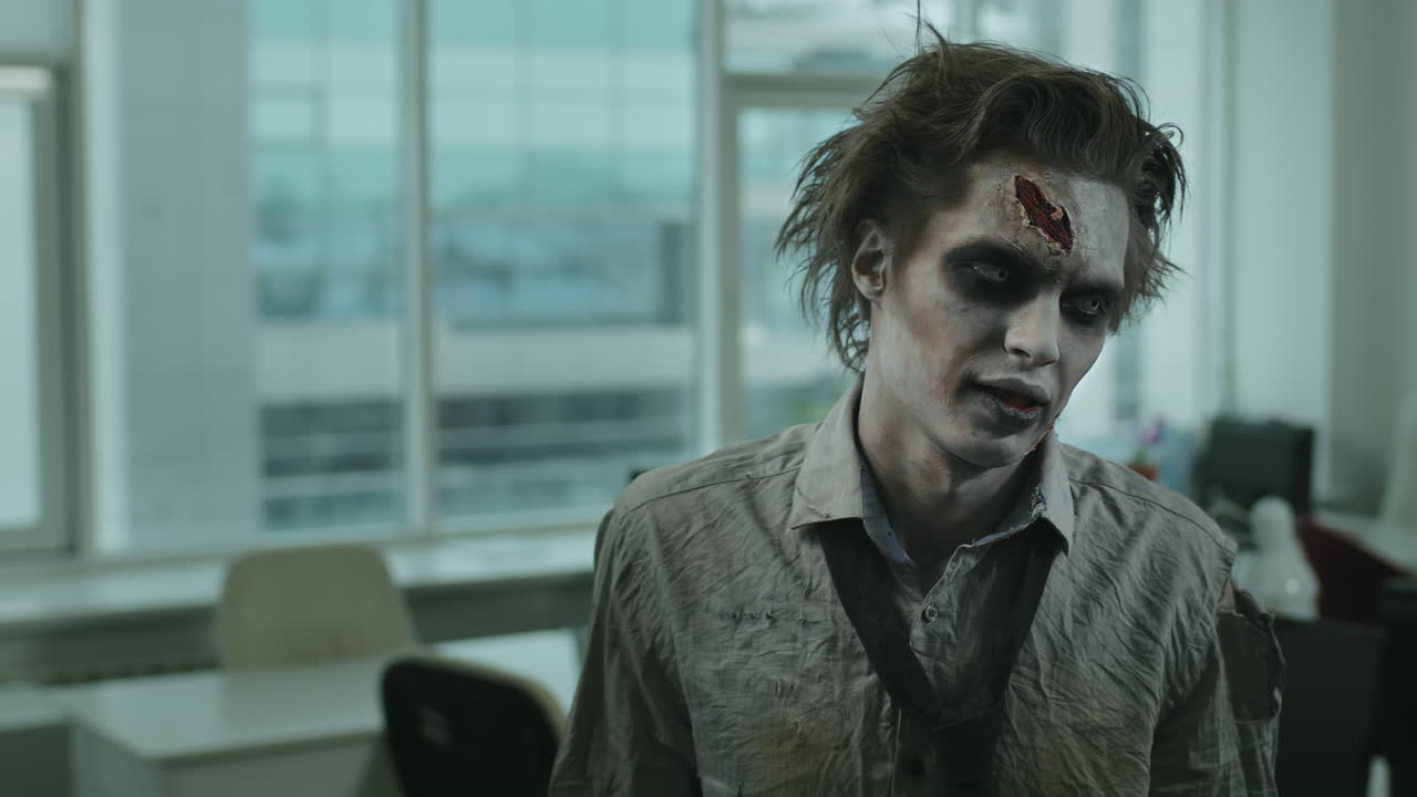 Male Zombie in Office
