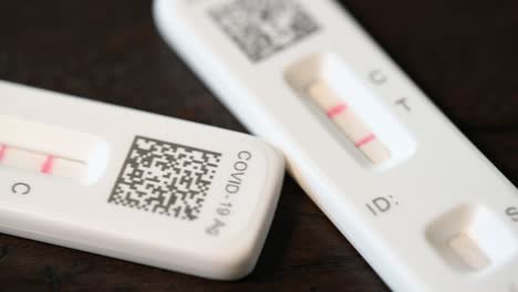 2 positive covid-19 home test kit results, slow macro slider