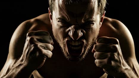 a powerful display of raw anger vividly portrayed in a gripping moment captured during a dramatic performance or rehearsal