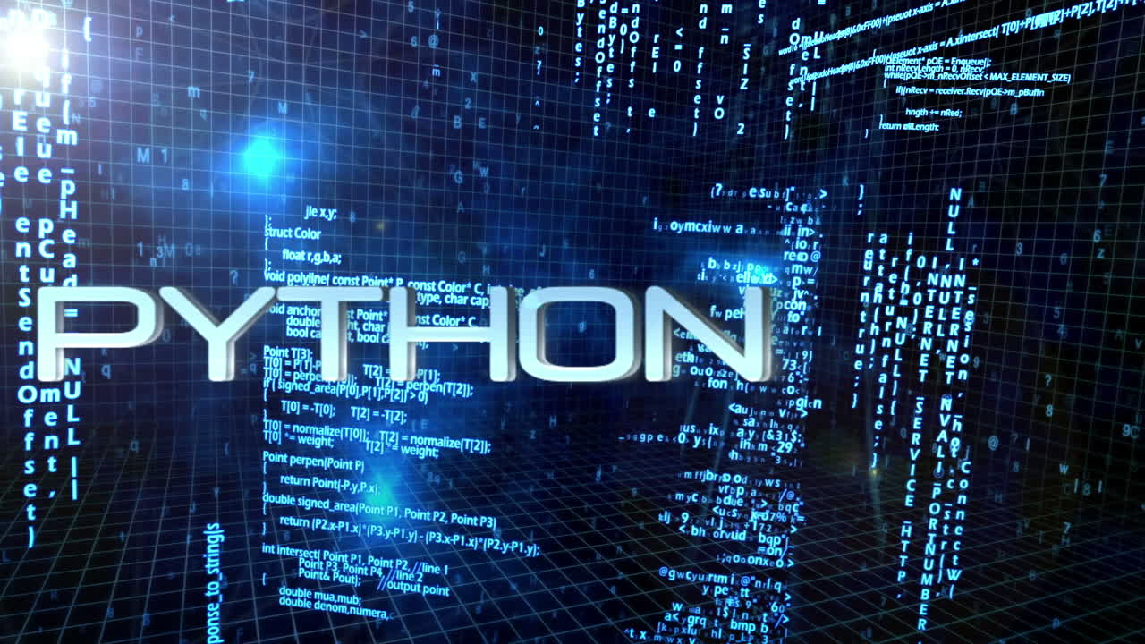 animacja różnych terminów języków kodowania