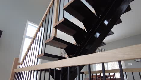 custom staircase descending view great for realty