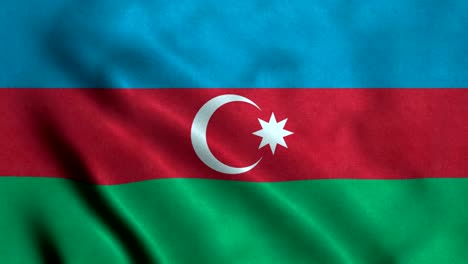 bandera de azerbaiyán con un bucle sin costuras de 4k