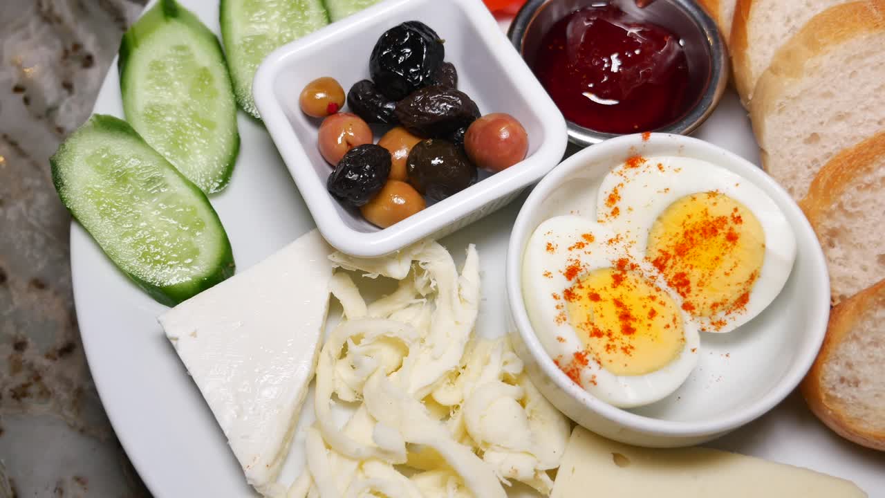 터키 아침 식사 접시