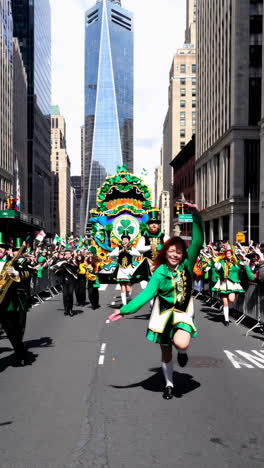 st. patrick's day parade in new york city featuring irish dancers