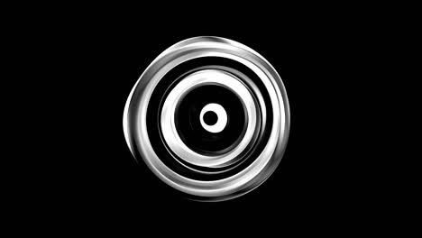 patrón circular abstracto en blanco y negro