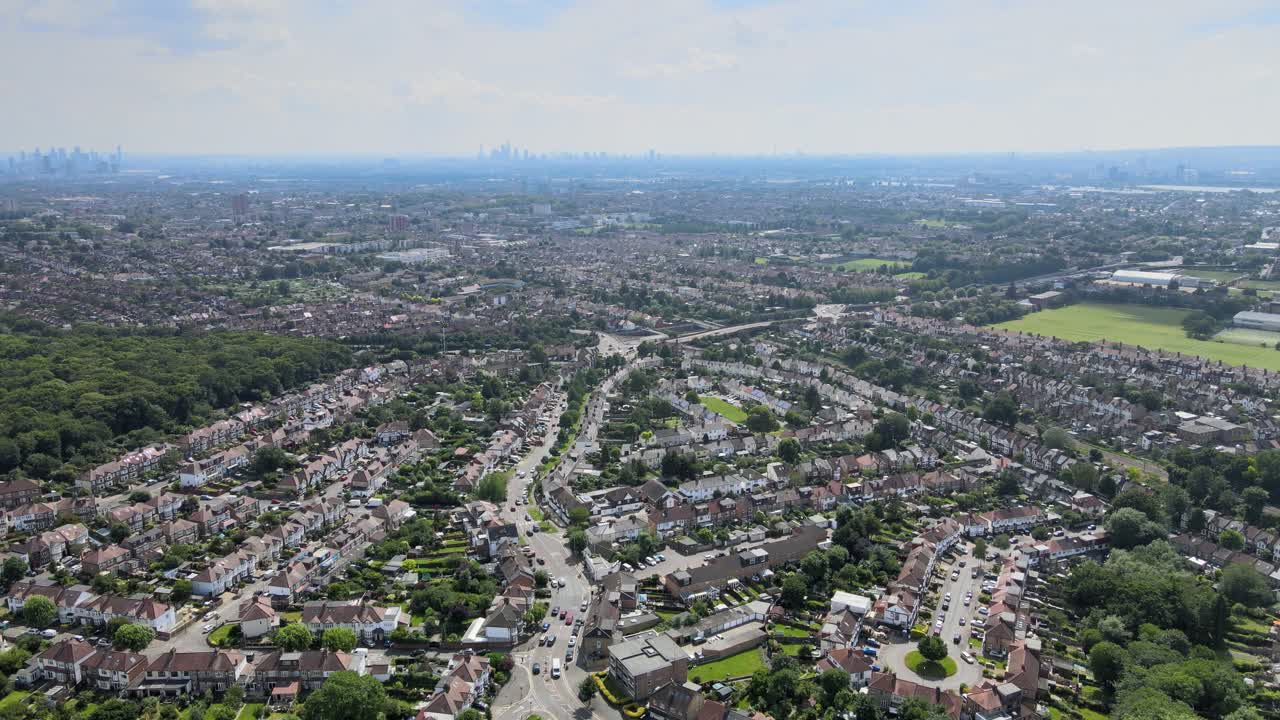 hale end, walthamforest 동쪽 런던 영국 공중 영상