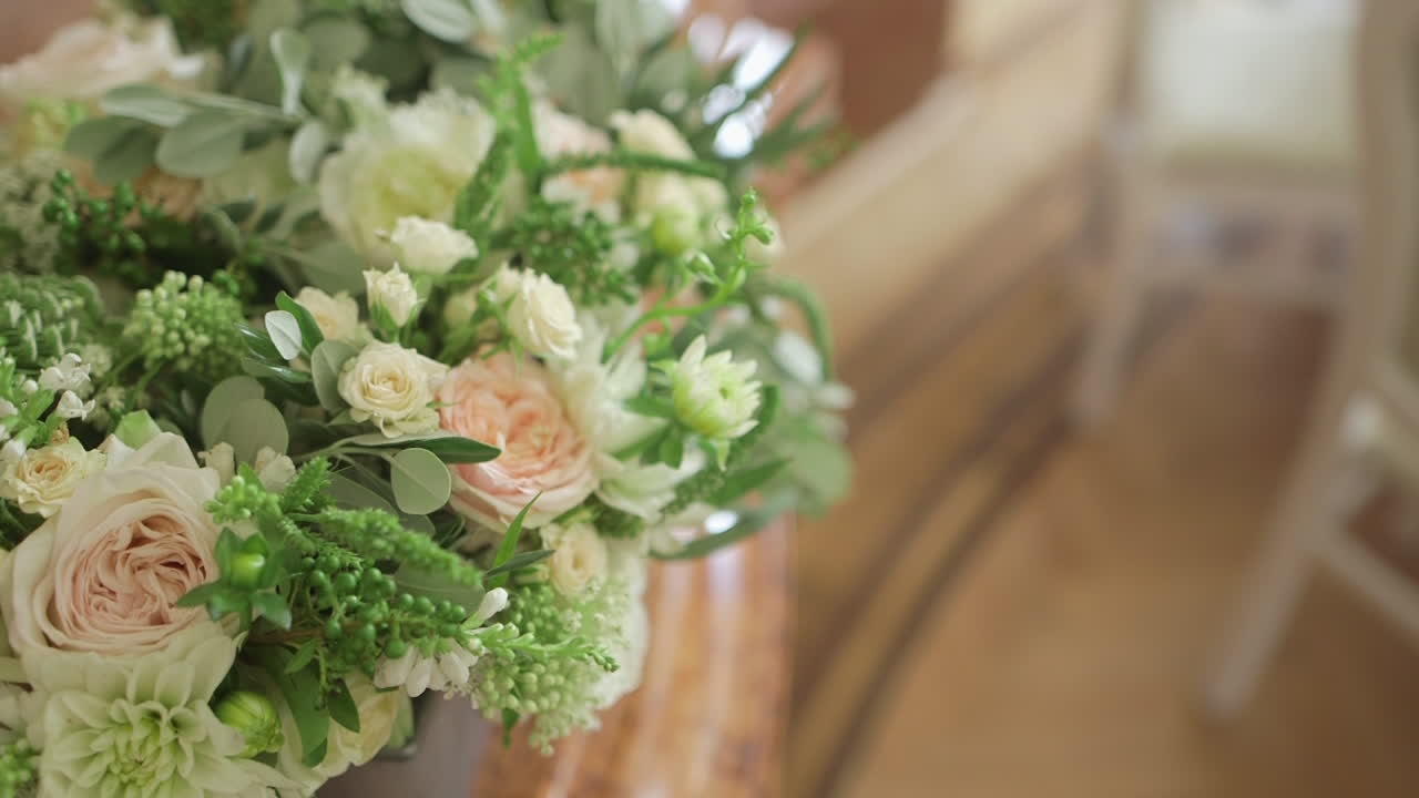 Pure Rose Arrangements for Weddings