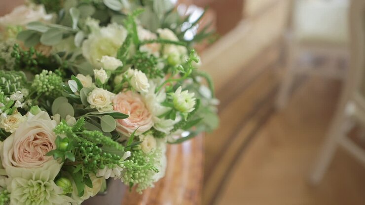 reine rosenarrangements für hochzeiten