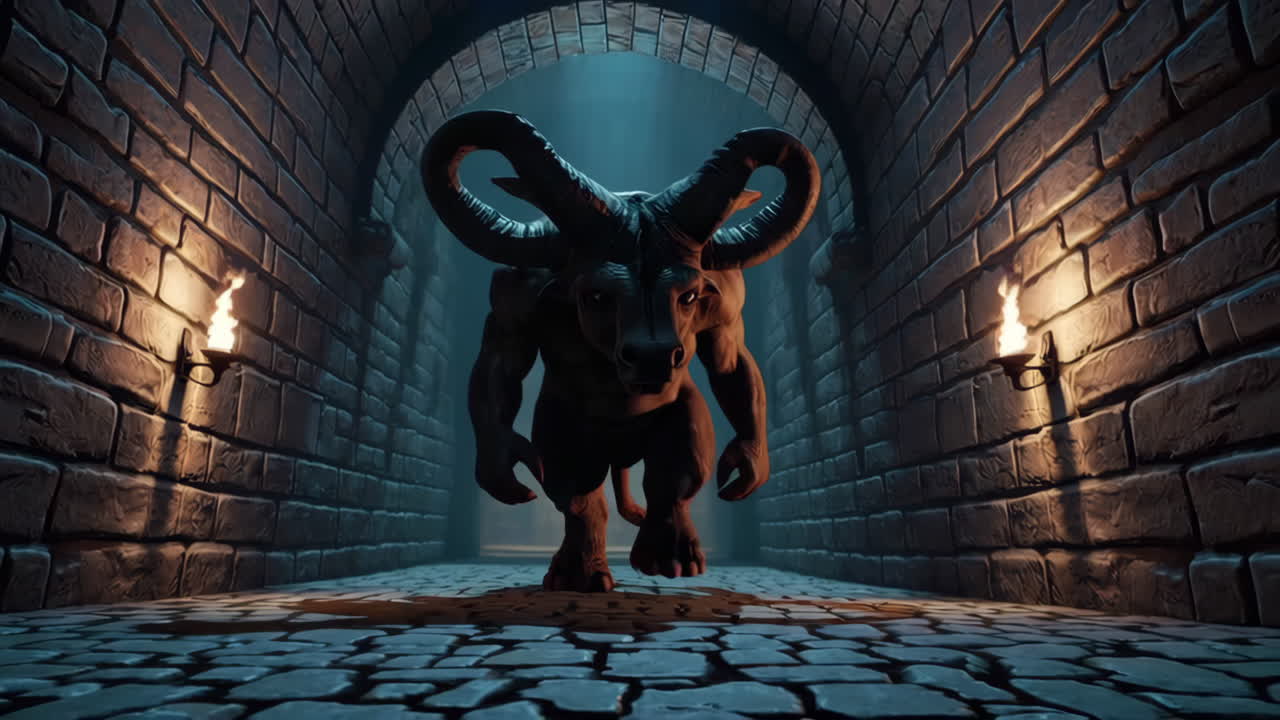 Monster in a Dark Dungeon