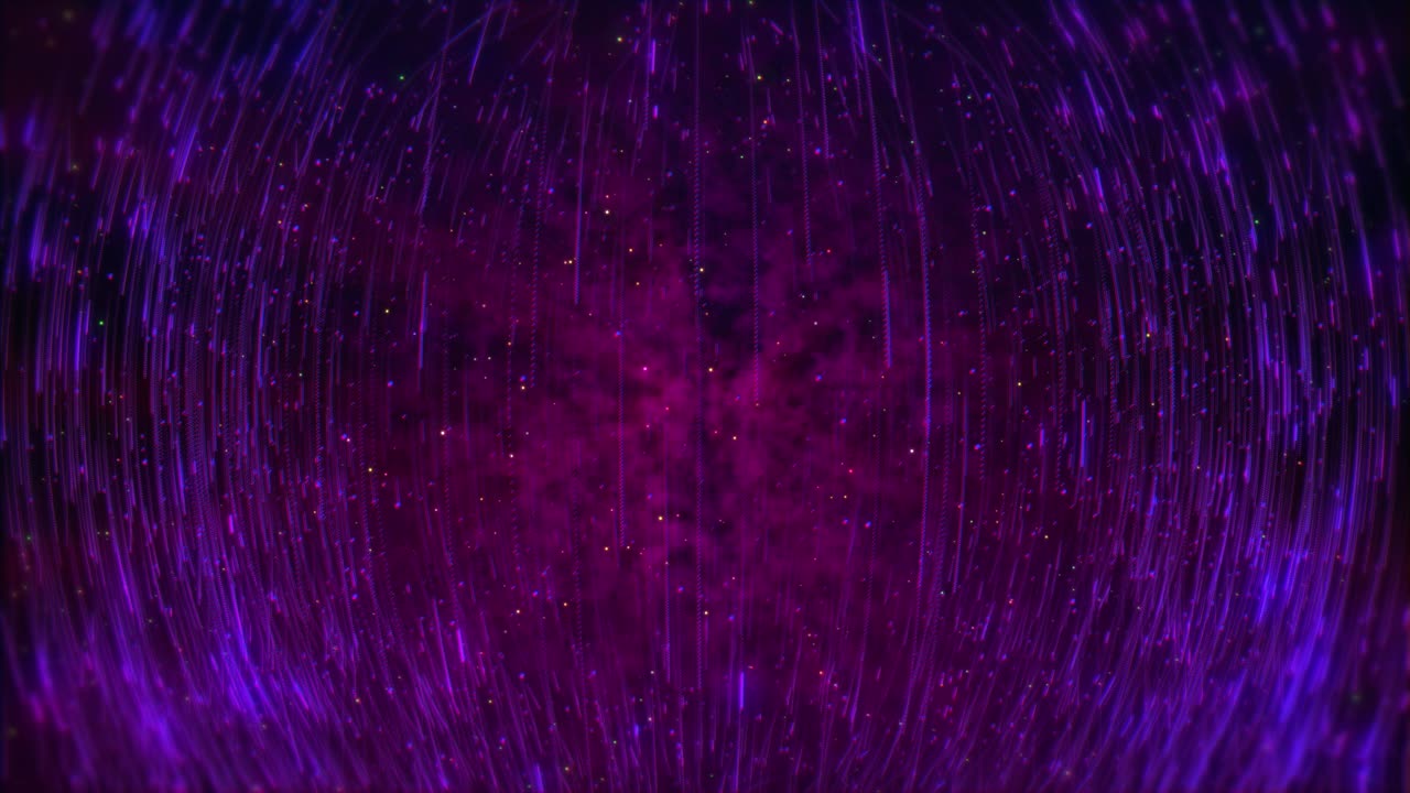 círculo rojo de partículas