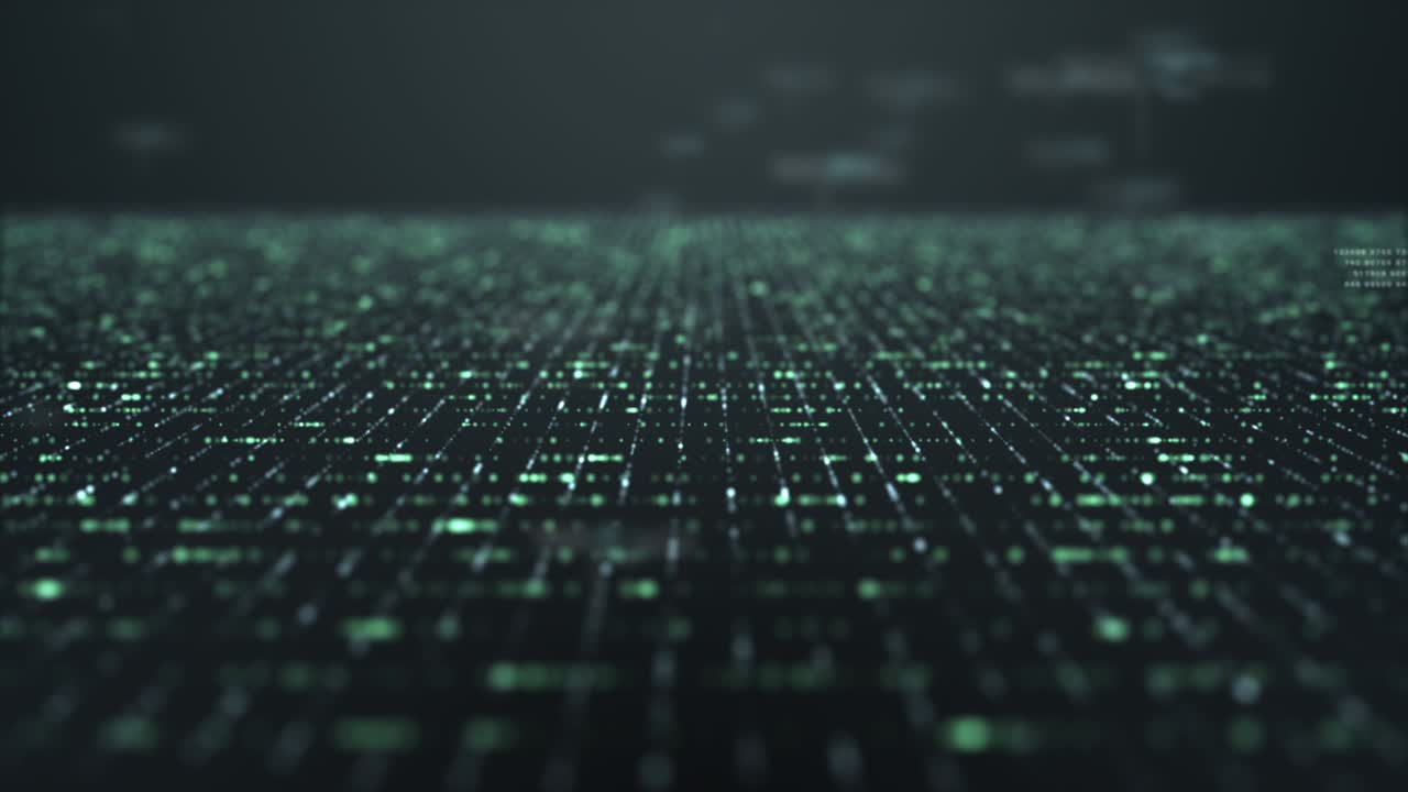 Futuristic Matrix Cyber Environment