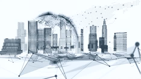 5G/6G and AI technology, Global communication network concept. 6G Business graph. Global business.