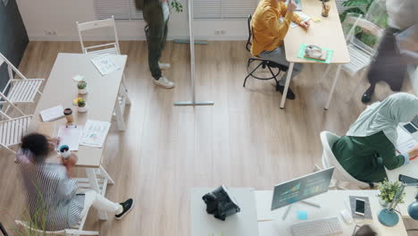busy office collaboration