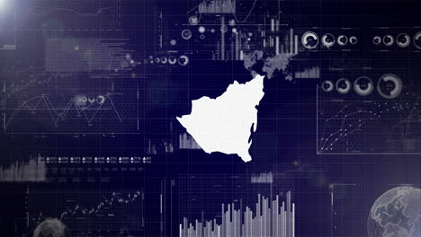 Unternehmenshintergrund-Des-Landes-Nicaragua-Mit-Abstrakten-Elementen-Von-Datenanalysediagrammen.-Ich-Zeige-Ein-Technologisches-Video-Zur-Datenanalyse-Mit-Globus,-Wachstum,-Grafiken-Und-Statistischen-Daten-Des-Landes-Nicaragua.