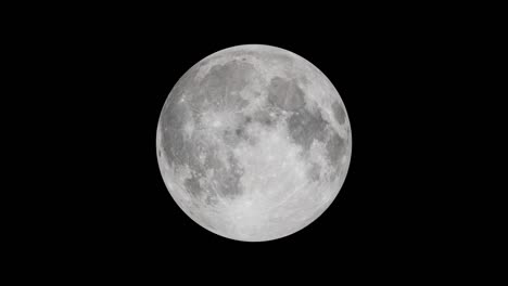 moon phases loop in dark black sky