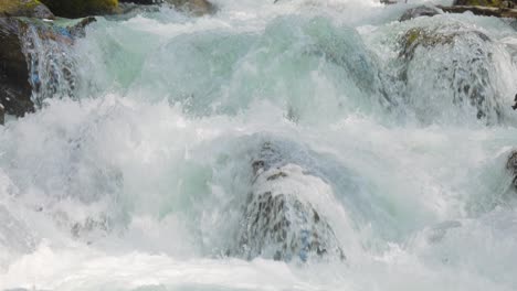 Close-up-of-Mountain-River-in-the-wood-in-slow-motion.-Beautiful-wildlife-landscape.