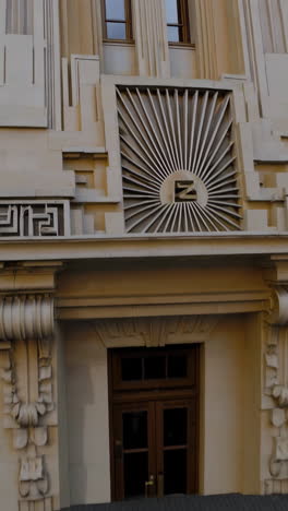 art deco building exterior with ornate facade